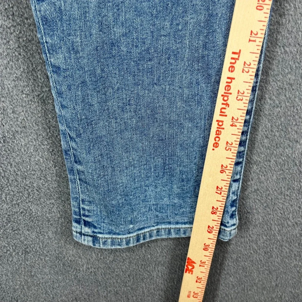 Tommy Hilfiger Mens Light Wash Straight Leg Stretch Jeans 34x30 Blue